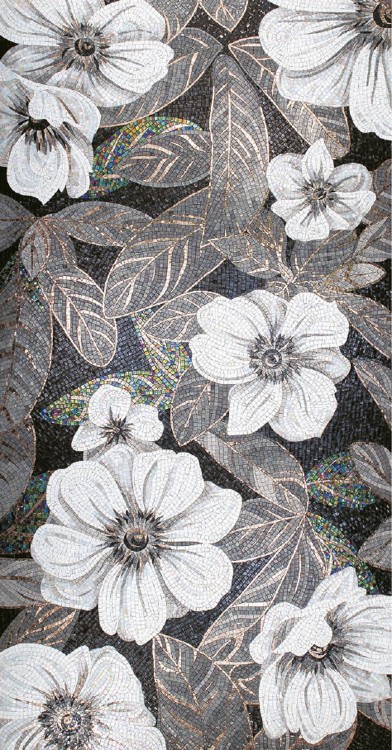 SICIS FLOWER POWER FLO 8B&W 150x290 cm (реплика)