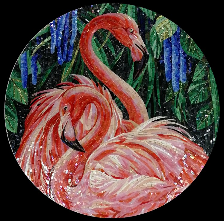 Flamingo deco R=35 cm