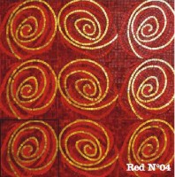 Glass 3 Sicis Artistic Red N04 29,6х29,6 см. (реплика)