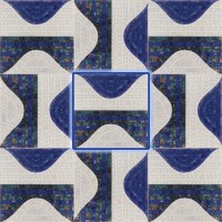 Glass 3 Sicis Artistic Blue N09 29,6х29,6 см. (реплика)