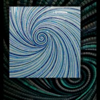 Rotation Blue-01  110x110 cm