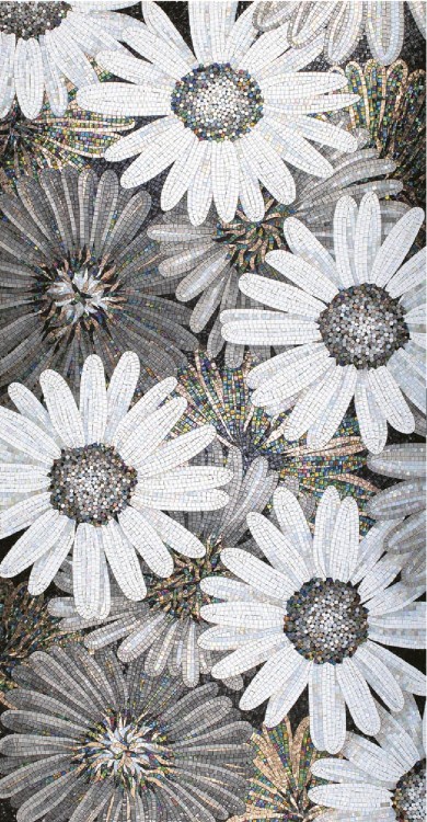 SICIS FLOWER POWER FLO 7B&W 150x290 cm (реплика)