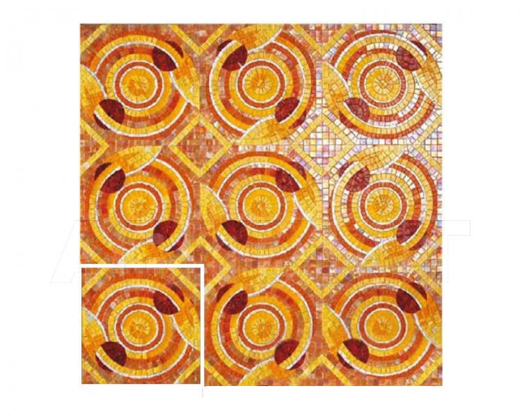 Glass 3 Sicis Artistic Orange N06 29,6х29,6 см. (реплика)