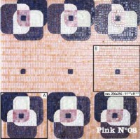 Glass 3 Sicis Artistic Pink N08 29,6х29,6 см. (реплика)