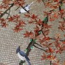 SICIS JAKUCHU BIRDS ON RED MAPLES 135x240 cm (реплика)