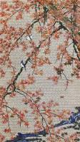 SICIS JAKUCHU BIRDS ON RED MAPLES 135x240 cm (реплика)