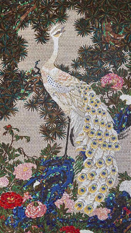SICIS JAKUCHU WHITE PEACOCK 135x240 cm (реплика)