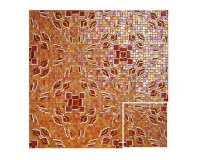 Glass 3 Sicis Artistic Red N08 29,6х29,6 см. (реплика)
