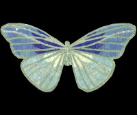 BUTTERFLY DECO  01B 40х20 cm
