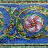 Фриз FLORENCE Blue -A, -B (левый и правый прямые элементы) (52х25 см)