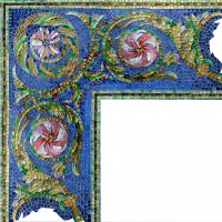 Фриз FLORENCE Blue -C (внешний угловой элемент) (56х56х25 см)