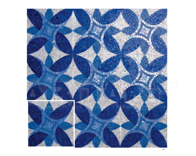 Glass 3 Sicis Artistic Blue N01  29,6х29,6 см. (реплика)