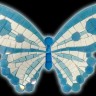 BUTTERFLY DECO  07 BW 24х17 cm