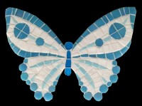 BUTTERFLY DECO  07 BW 24х17 cm